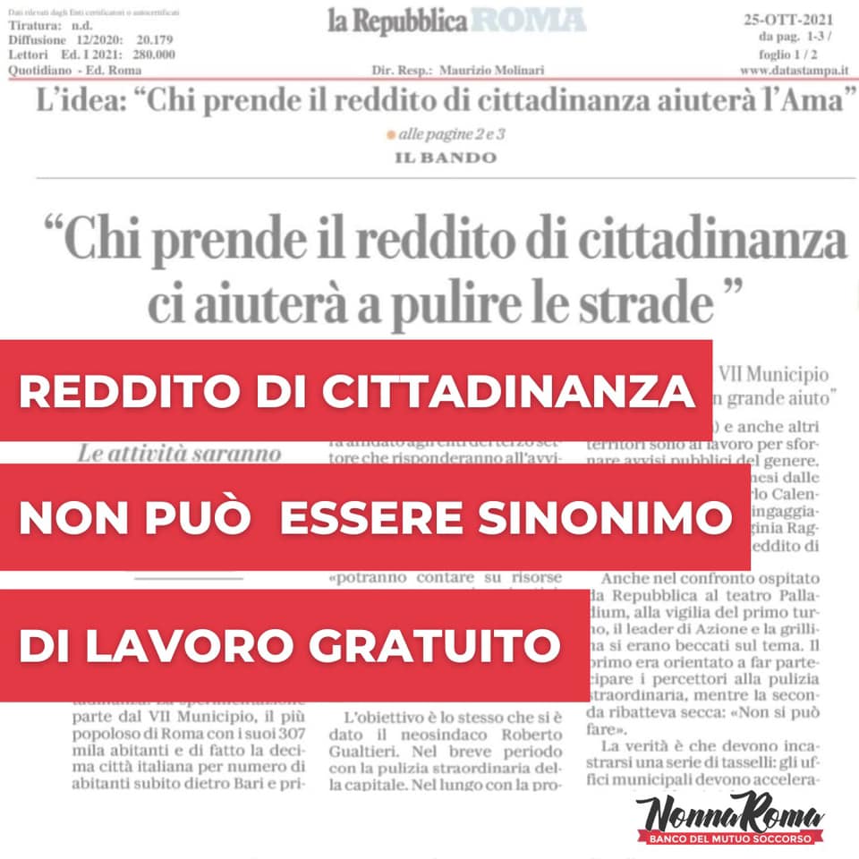 Reddito di cittadinanza